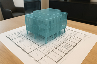 2d bim drawing and bim model