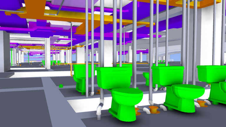 Clash Analysis of a commercial building with HVAC networks